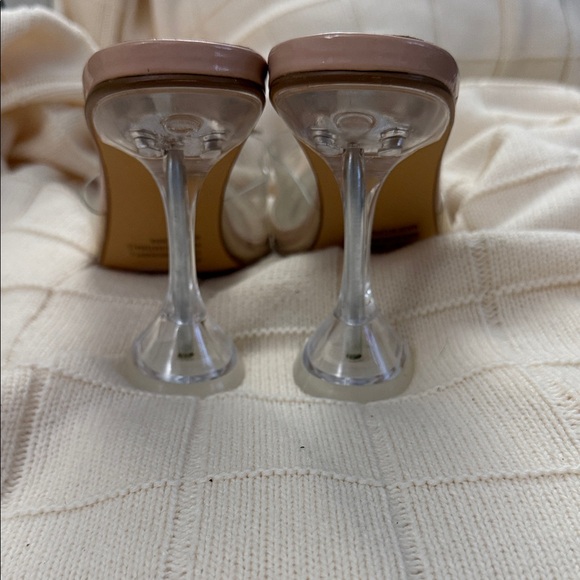 Lulus Light Nude Midnight Style Pointed Toe Heels Size 8.5 - Picture 3 of 4